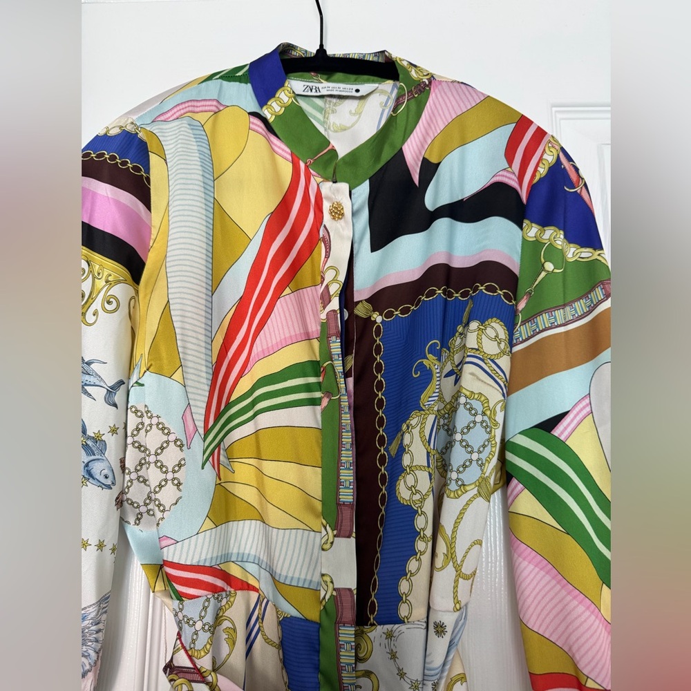 Zara Multicolor Graphic Mini Dress - Picture 3 of 5